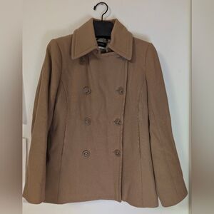 J. Crew Beige Peacoat with Thinsulate size M